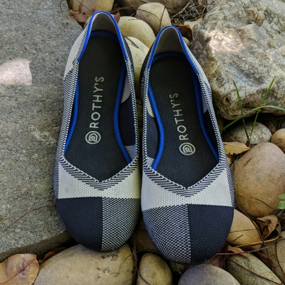 Rothy's Black Captoe Flat 7.5
